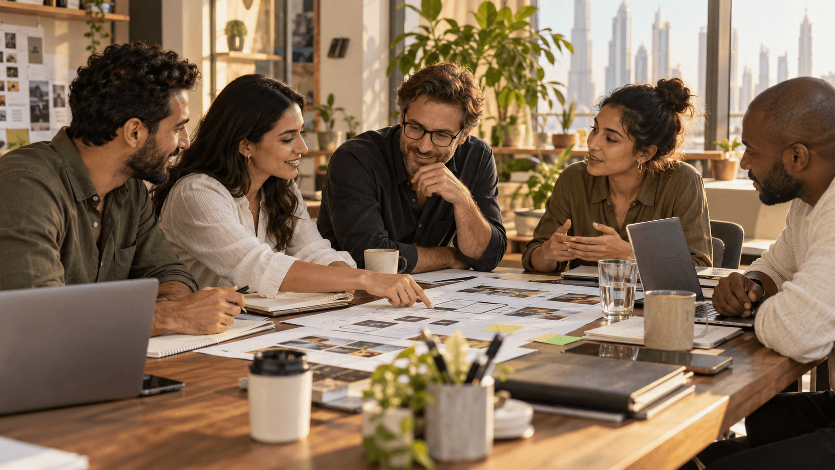 AI-generated collaborative working environment